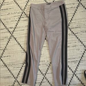 Vince Gray Pants with Black Stripes